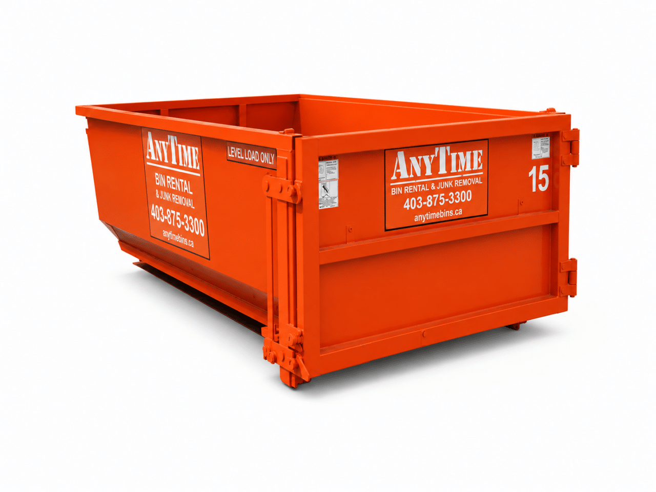 15 yard dumpster bin anytime rentals calgary