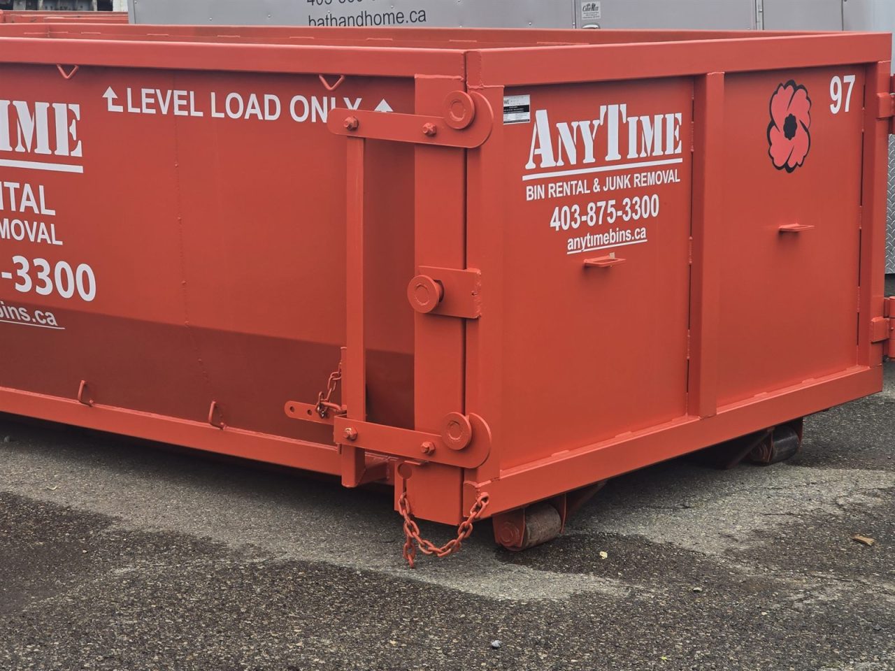 anytimebins red bin rear web